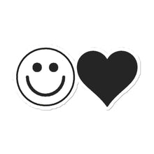 Load image into Gallery viewer, B&amp;W Happy Heart Sticker